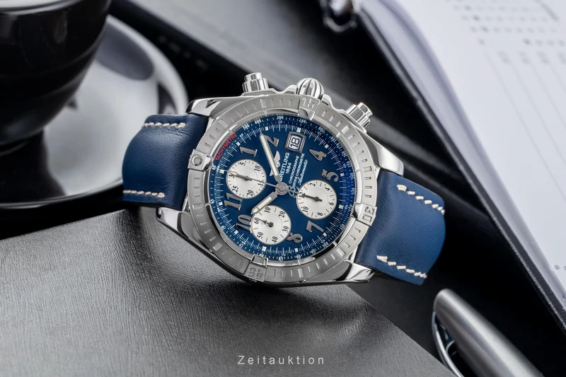 Breitling Evolution chronograph steel automatic men's watch A13356 A156C47PA [2503386]