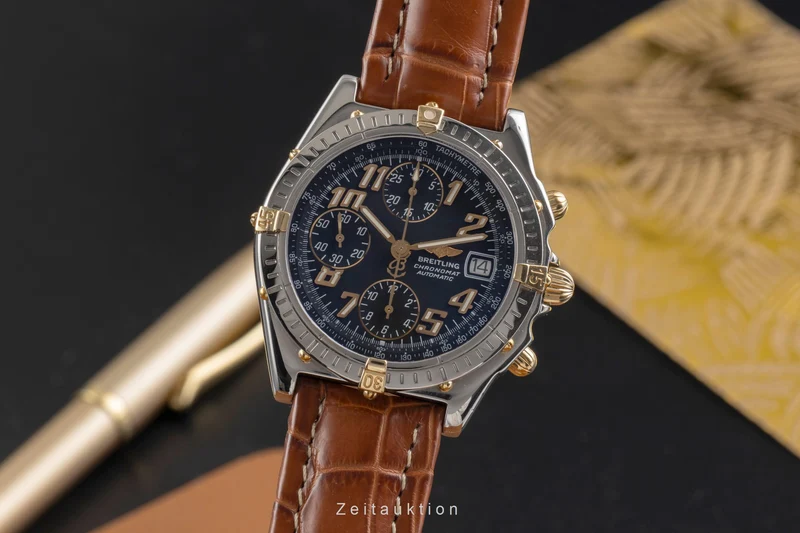 Breitling Chronomat chronograph steel / gold automatic men's watch B13050.1 [2503805]