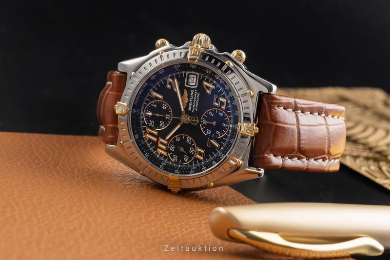 Breitling Chronomat chronograph steel / gold automatic men's watch B13050.1 [2503805]