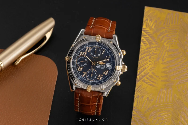 Breitling Chronomat chronograph steel / gold automatic men's watch B13050.1 [2503805]