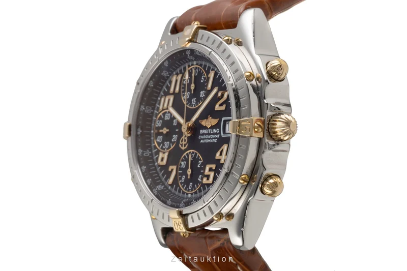 Breitling Chronomat chronograph steel / gold automatic men's watch B13050.1 [2503805]