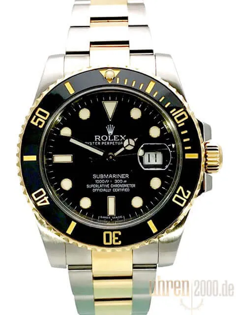 Rolex Submariner Date 116613 LN Edelstahl Gelbgold aus 2014