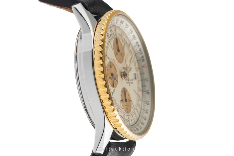 Breitling Old Navitimer chronograph gilt / steel automatic men's watch B13019 [2503416]