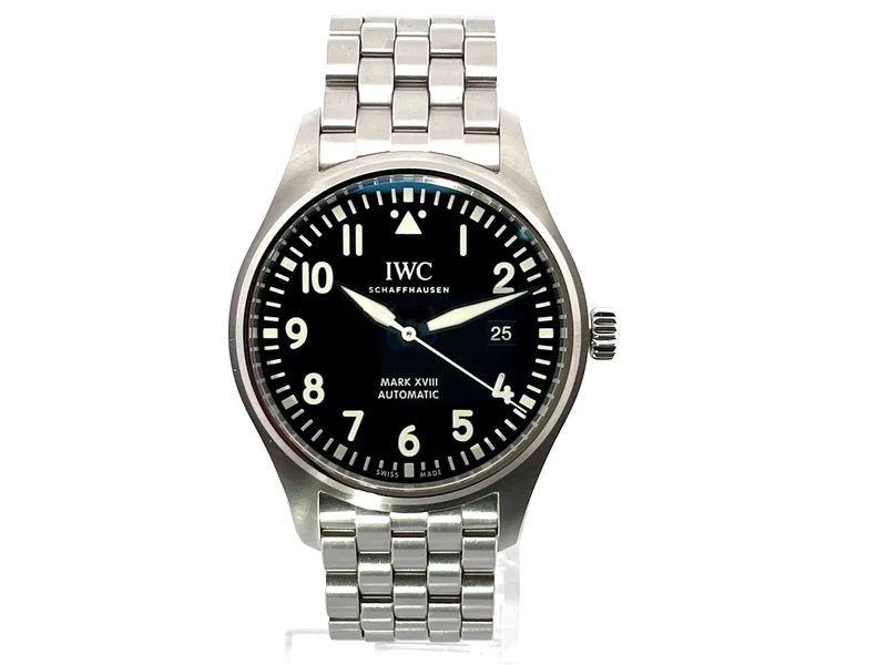 IWC Pilots Watch Fliegeruhr Mark XVIII IW327015 Edelstahlband