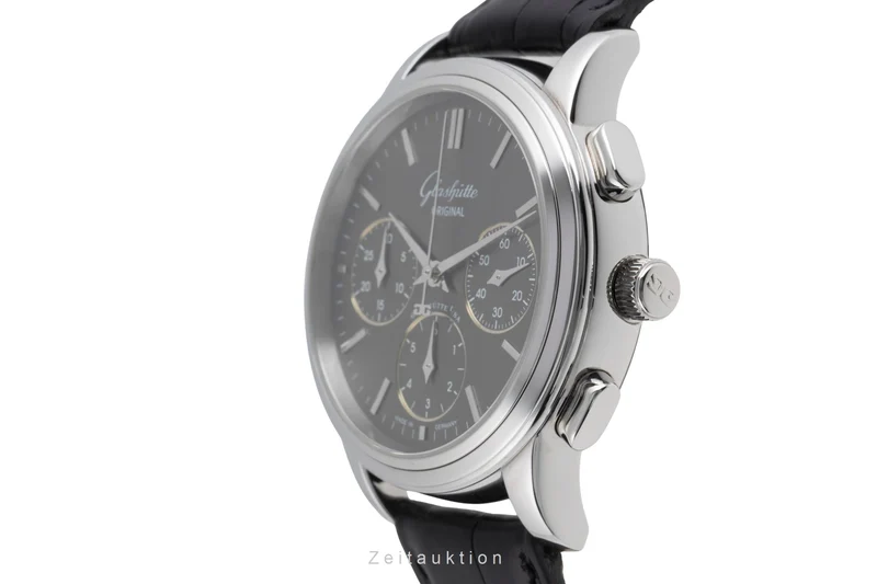 Glashütte Senator chronograph steel automatic men's watch 39-31-14-23-04 [2503763]