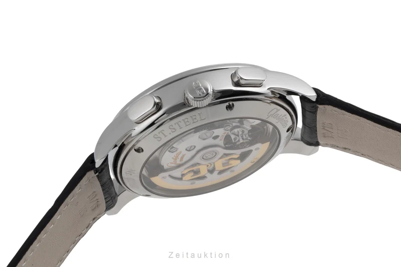 Glashütte Senator chronograph steel automatic men's watch 39-31-14-23-04 [2503763]