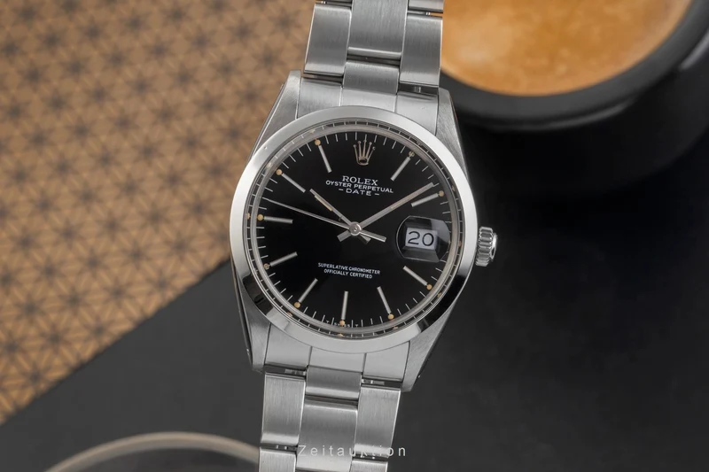 Rolex Date steel automatic men's watch 15000 [2405271]