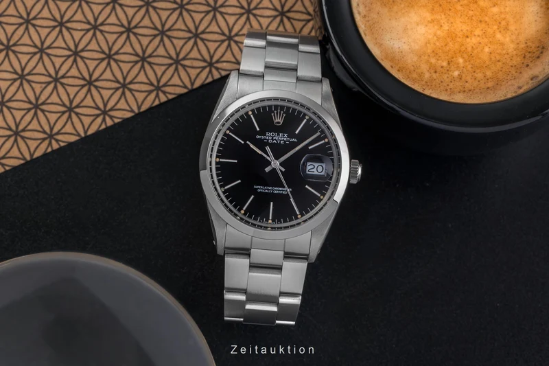 Rolex Date steel automatic men's watch 15000 [2405271]