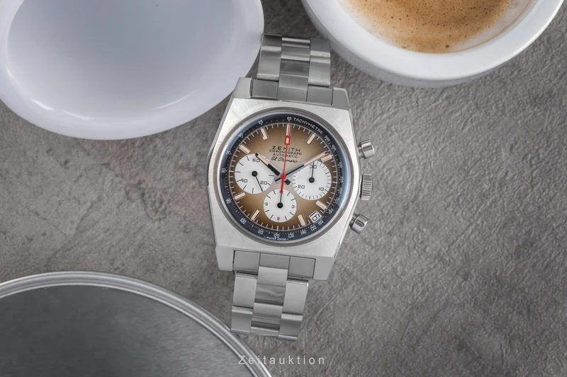Zenith Chronomaster chronograph steel automatic men's watch 03.A384.400/385.M385 LP: 9800EUR [2503798]