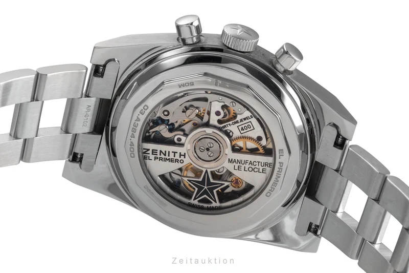Zenith Chronomaster chronograph steel automatic men's watch 03.A384.400/385.M385 LP: 9800EUR [2503798]