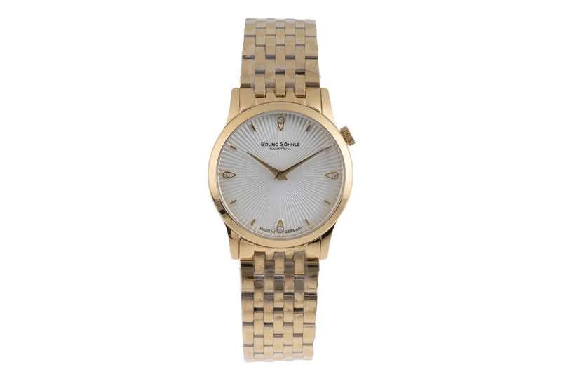 Bruno Söhnle Glashütte Bologna IV gilt / steel quartz women's watch 17-33231-240 [2503975]