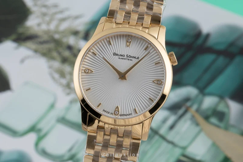 Bruno Söhnle Glashütte Bologna IV gilt / steel quartz women's watch 17-33231-240 [2503975]