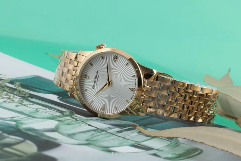 Bruno Söhnle Glashütte Bologna IV gilt / steel quartz women's watch 17-33231-240 [2503975]