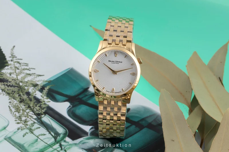 Bruno Söhnle Glashütte Bologna IV gilt / steel quartz women's watch 17-33231-240 [2503975]