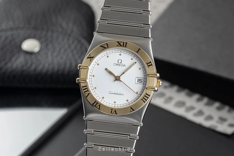 Omega Constellation steel / gold quartz men's watch 398.0876 [2503088]