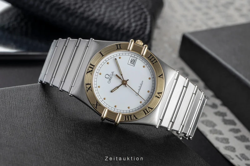 Omega Constellation steel / gold quartz men's watch 398.0876 [2503088]