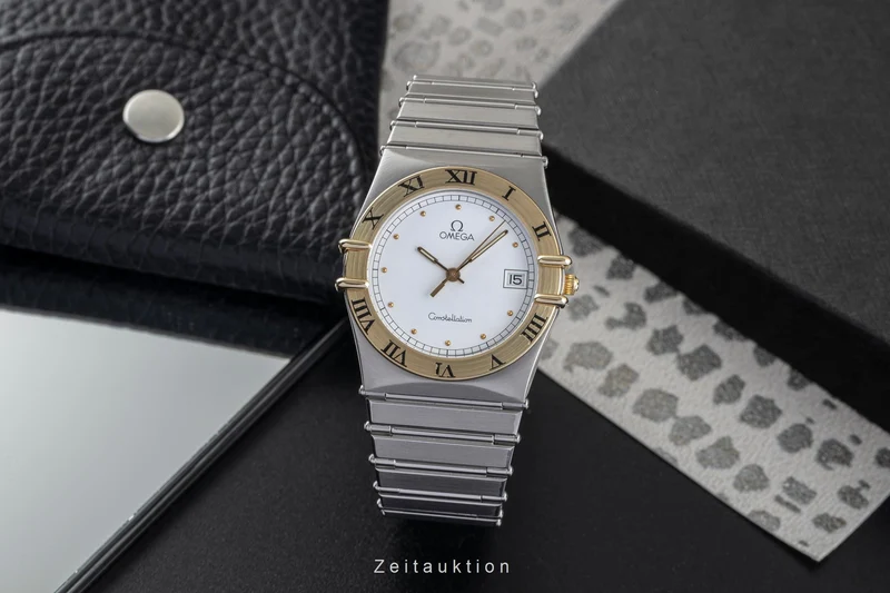 Omega Constellation steel / gold quartz men's watch 398.0876 [2503088]