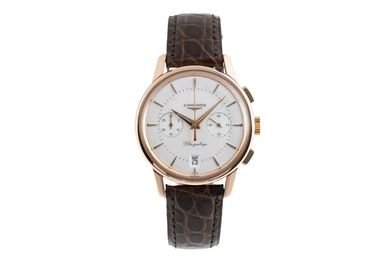 Longines Flagship 18 ct red gold automatic men's watch L4.756.8.72.0 [2503397]