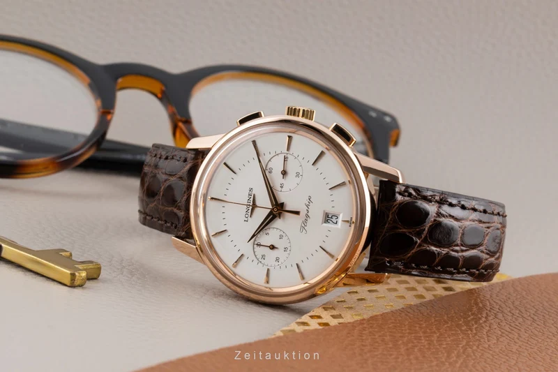 Longines Flagship 18 ct red gold automatic men's watch L4.756.8.72.0 [2503397]