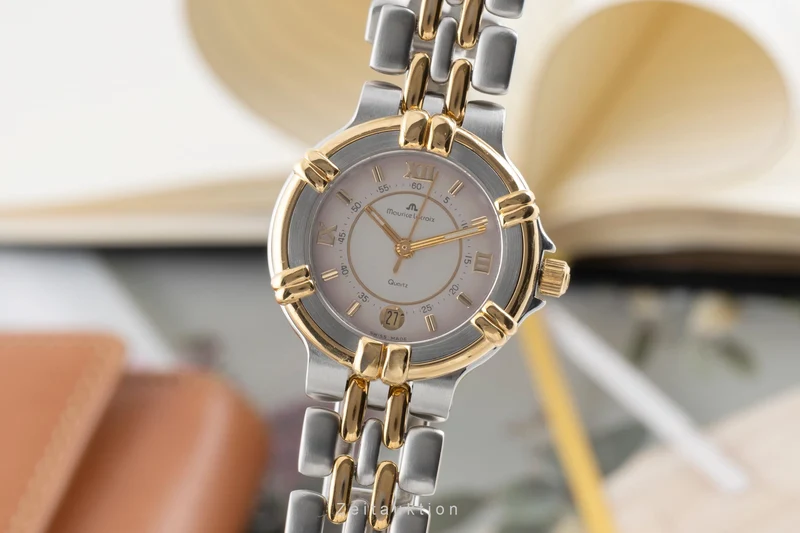 Maurice Lacroix gilt / steel quartz women's watch 75326 [2503786]