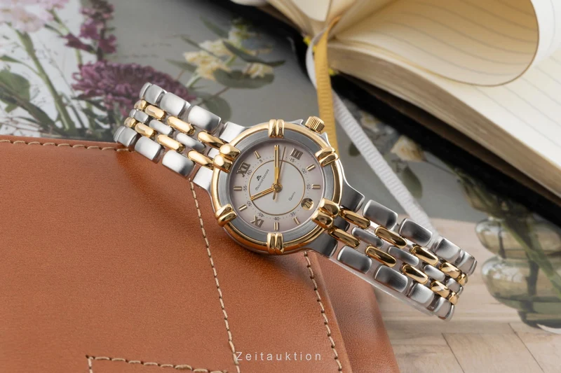 Maurice Lacroix gilt / steel quartz women's watch 75326 [2503786]