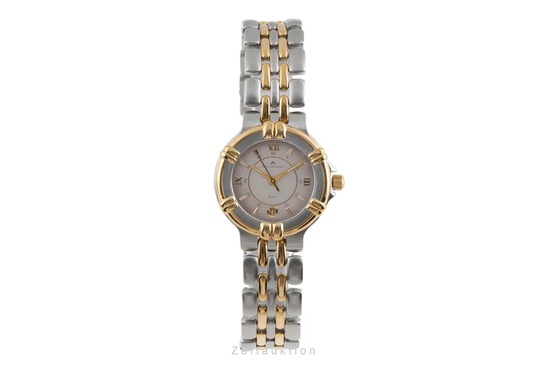 Maurice Lacroix gilt / steel quartz women's watch 75326 [2503786]