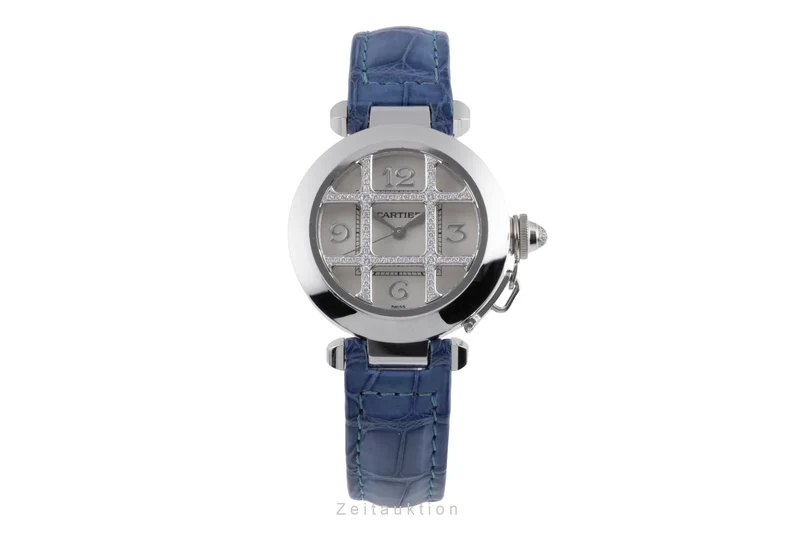 Cartier Pasha 18 ct white gold automatic women's watch WJ101456 LP: 35200EUR [2503811]