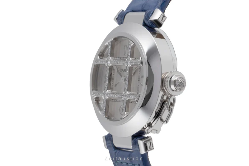 Cartier Pasha 18 ct white gold automatic women's watch WJ101456 LP: 35200EUR [2503811]