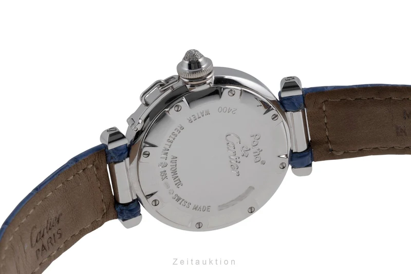 Cartier Pasha 18 ct white gold automatic women's watch WJ101456 LP: 35200EUR [2503811]