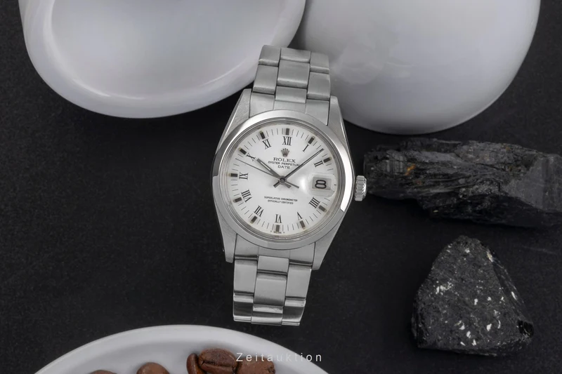 Rolex Date steel automatic men's watch 1500 [2503048]