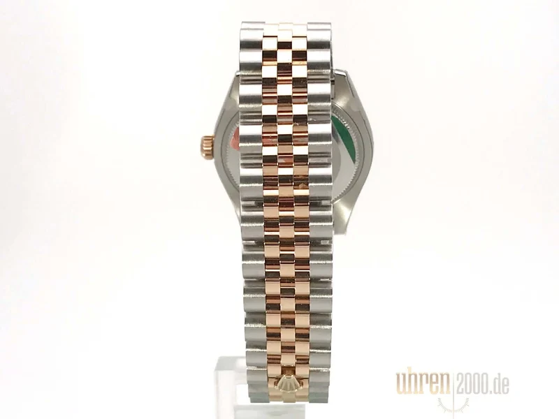 Rolex Datejust 31 Edelstahl Roségold Diamant Lünette 178341 Weiß R Jubile-Band