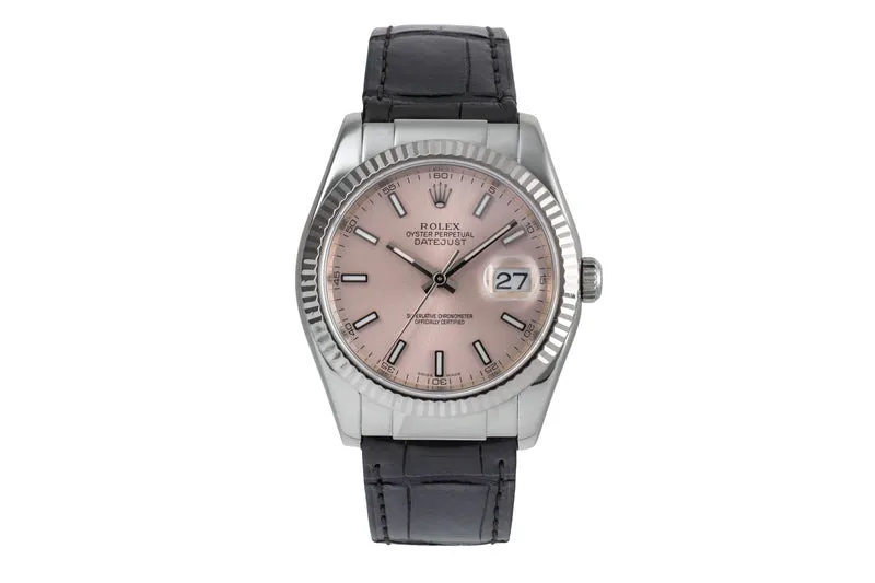 Rolex Datejust 18 ct white gold automatic men's watch 116139 [2503706]