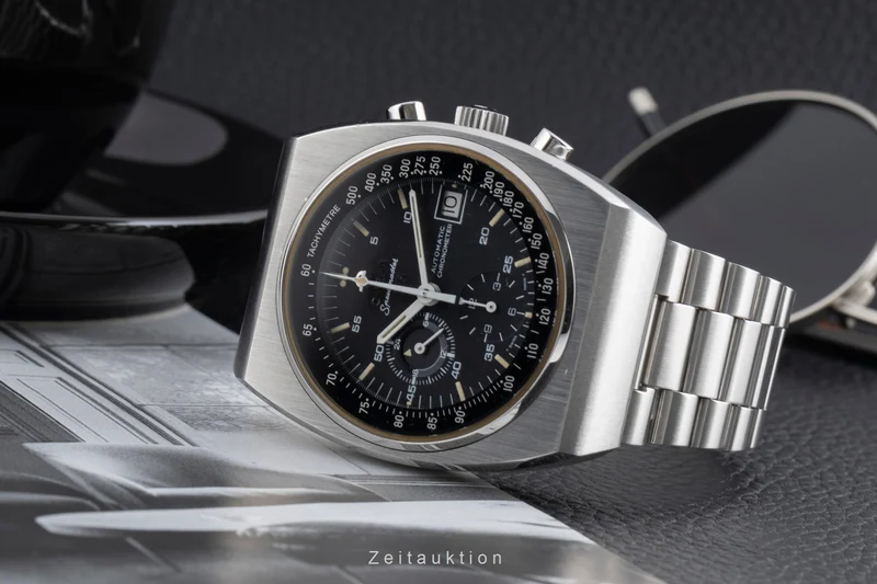 Omega Speedmaster chronograph steel automatic men's watch 378.0801 Vintage [2502776]