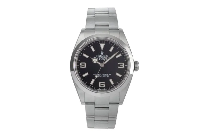 Rolex Explorer steel automatic men's watch 124270 [2503590]