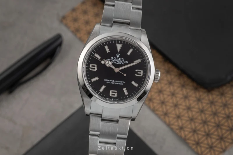 Rolex Explorer steel automatic men's watch 124270 [2503590]
