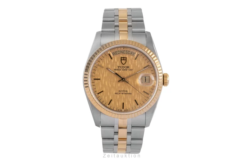 Tudor Date-Day steel / gold automatic men's watch 76213 [2503113]