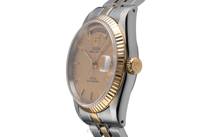 Tudor Date-Day steel / gold automatic men's watch 76213 [2503113]