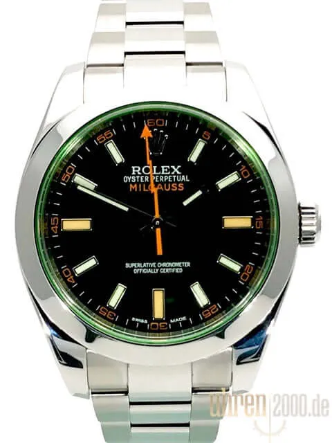Rolex Oyster Perpetual Milgauss 116400GV aus 2014