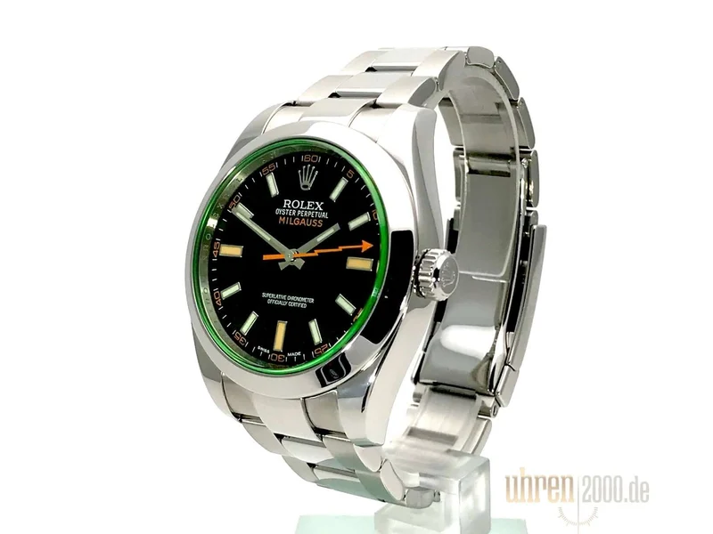 Rolex Oyster Perpetual Milgauss 116400GV aus 2014
