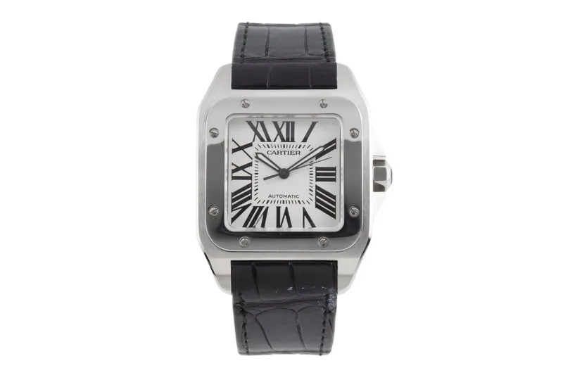 Cartier Santos 100 steel automatic men's watch W20073X8 [2503558]