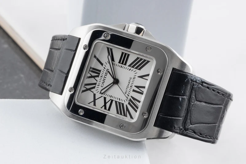 Cartier Santos 100 steel automatic men's watch W20073X8 [2503558]