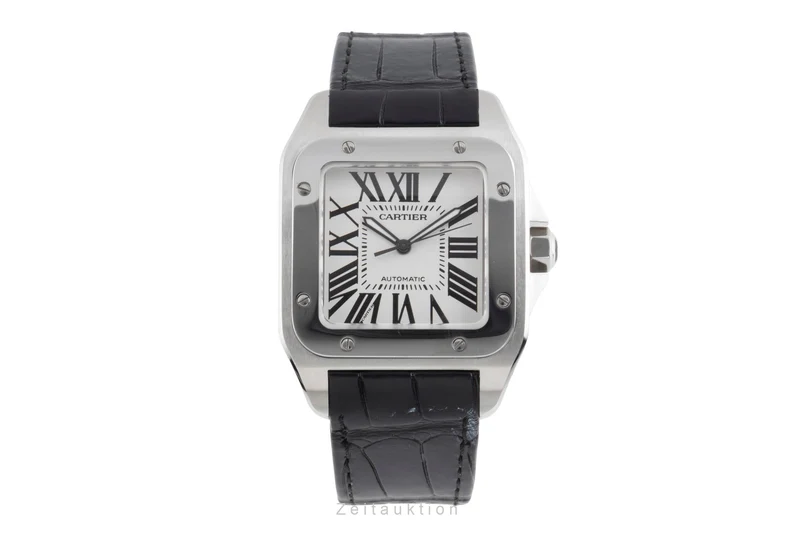 Cartier Santos 100 steel automatic men's watch W20073X8 [2503558]