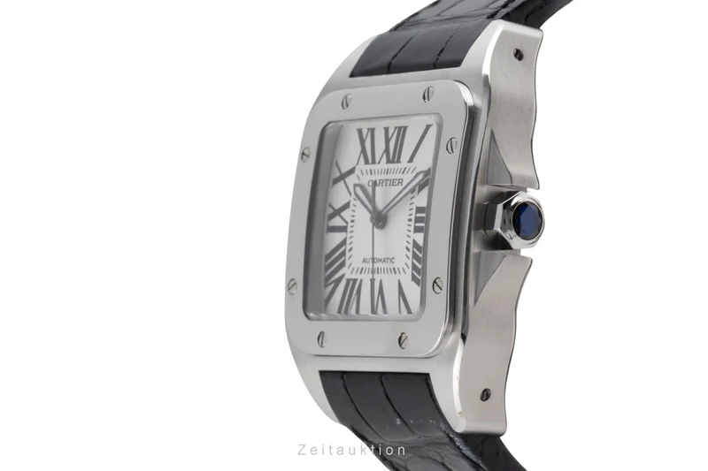 Cartier Santos 100 steel automatic men's watch W20073X8 [2503558]