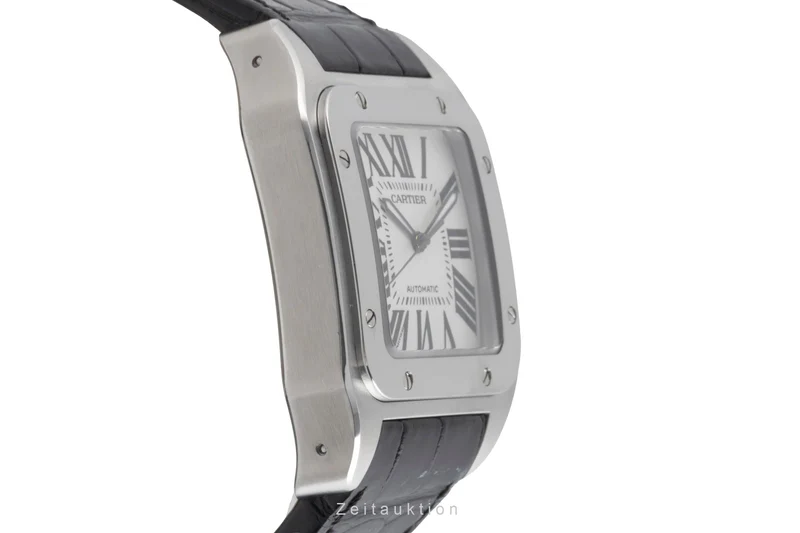 Cartier Santos 100 steel automatic men's watch W20073X8 [2503558]