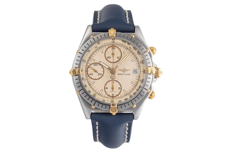 Breitling Chronomat chronograph gilt / steel automatic men's watch 81950 [2503138]