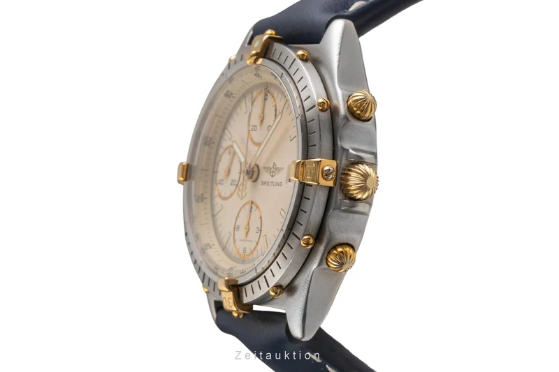 Breitling Chronomat chronograph gilt / steel automatic men's watch 81950 [2503138]