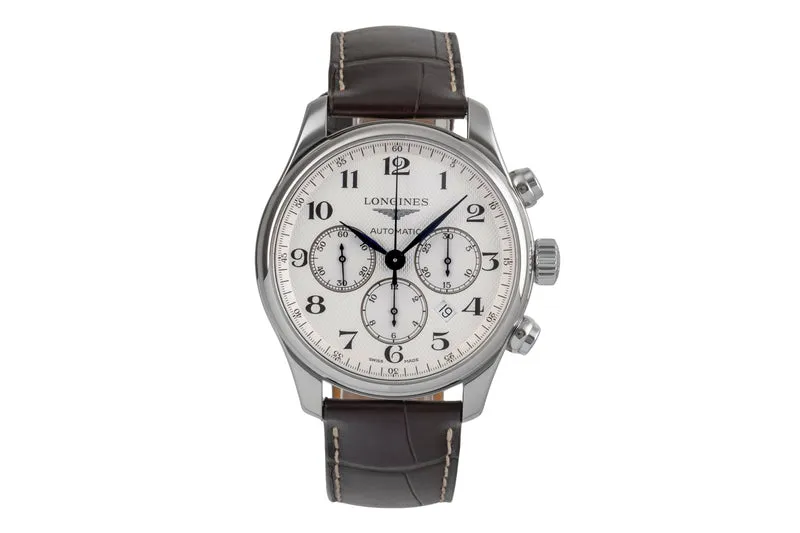 Longines Master Collection chronograph steel automatic men's watch L2.859.4.78.3 LP: 3600EUR [2503795]