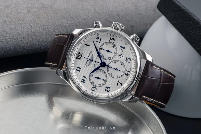 Longines Master Collection chronograph steel automatic men's watch L2.859.4.78.3 LP: 3600EUR [2503795]