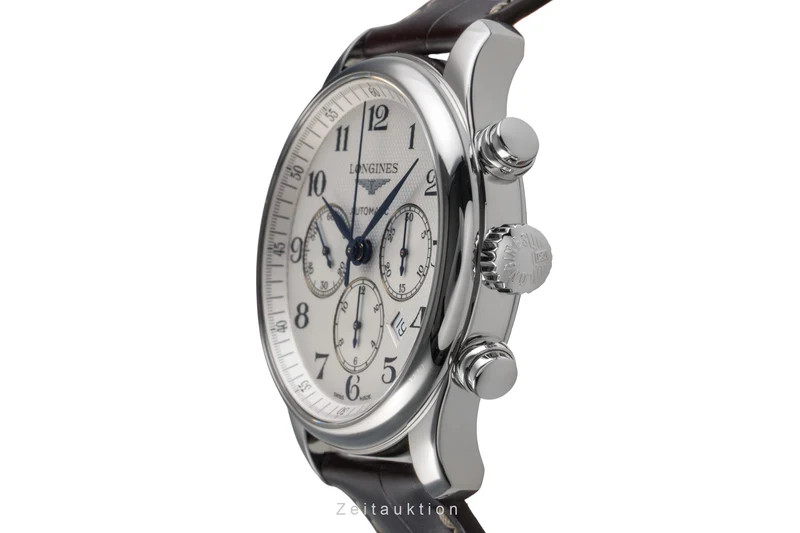 Longines Master Collection chronograph steel automatic men's watch L2.859.4.78.3 LP: 3600EUR [2503795]