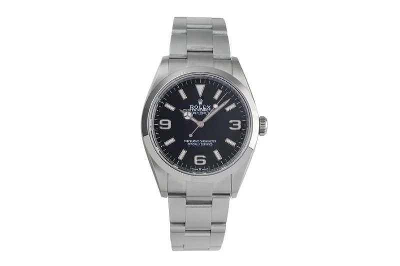 Rolex Explorer steel automatic men's watch 124270 [2503182]